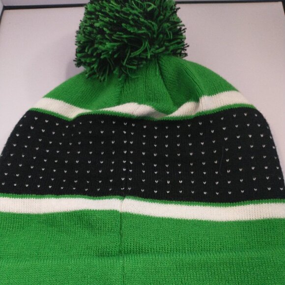Icon Sports Mexico Cuff Pom Beanie Color Green & Black Official One-Size Hat New - Picture 9 of 13